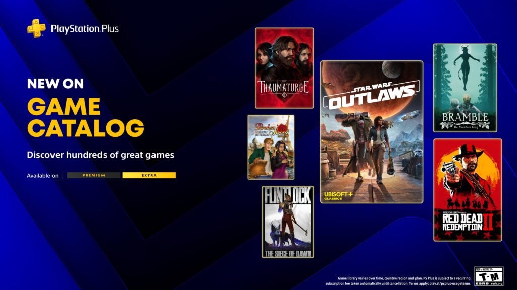 PlayStation Plus May 2026 lineup announced, with Red Dead Redemption 2 and Star Wars Outlaws