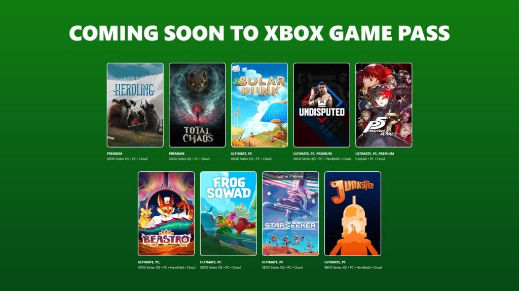 Xbox Game Pass adds new games in early to mid June