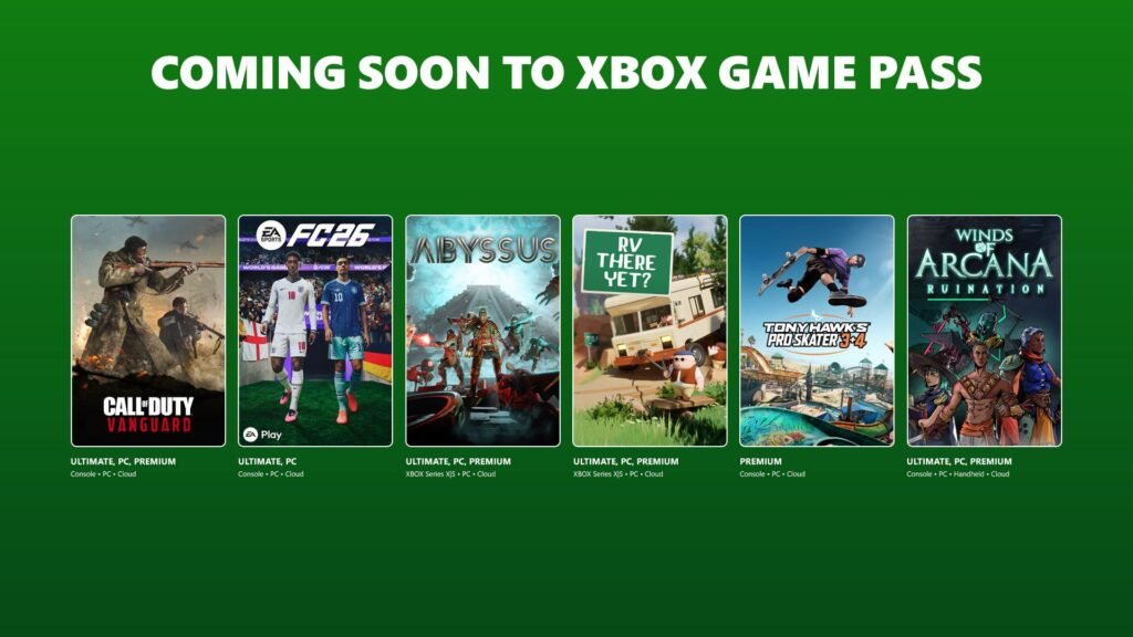 Game Pass: EA Sports FC 26 e nuovi giochi tra giugno e luglio