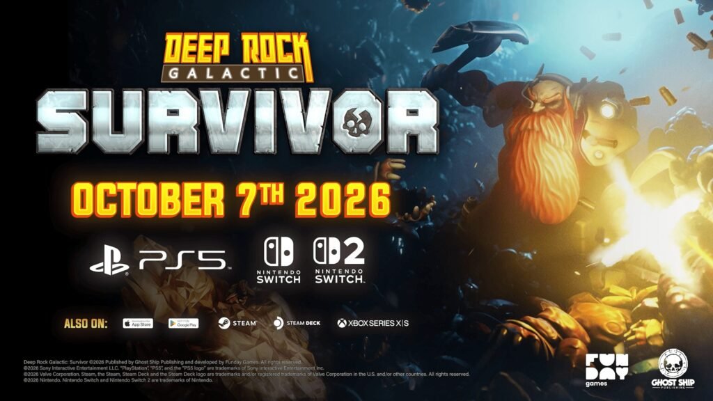 Deep Rock Galactic: Survivor hits PS5, Switch 2 and Switch on October 7